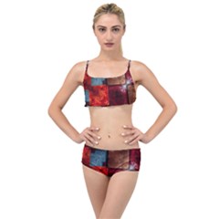 Abstract Depth Structure 3d Layered Top Bikini Set by Pakrebo