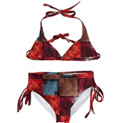 Abstract Depth Structure 3d Kids  Classic Bikini Set by Pakrebo