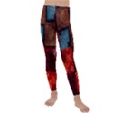 Abstract Depth Structure 3d Kids  Lightweight Velour Leggings View1