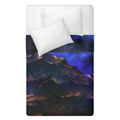 Landscape Sci Fi Alien World Duvet Cover Double Side (single Size) by Pakrebo