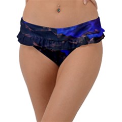 Landscape Sci Fi Alien World Frill Bikini Bottom