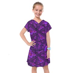 Spheres Combs Structure Regulation Kids  Drop Waist Dress by Pakrebo