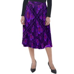 Spheres Combs Structure Regulation Classic Velour Midi Skirt 