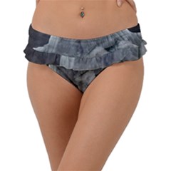 Mountains Scene Landscape Frill Bikini Bottom