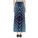 Sci Fi Texture Futuristic Design Full Length Maxi Skirt View2