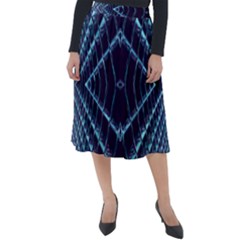 Sci Fi Texture Futuristic Design Classic Velour Midi Skirt 