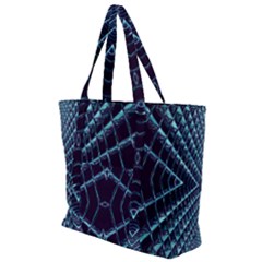 Sci Fi Texture Futuristic Design Zip Up Canvas Bag