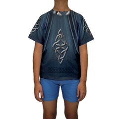 The Celtic Knot Kids  Short Sleeve Swimwear by FantasyWorld7