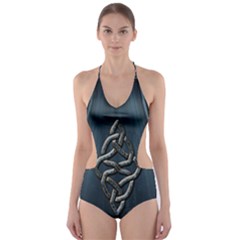 The Celtic Knot Cut-out One Piece Swimsuit by FantasyWorld7