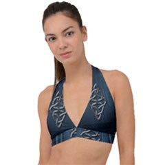 The Celtic Knot Halter Plunge Bikini Top