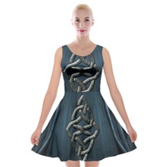 The Celtic Knot Velvet Skater Dress by FantasyWorld7