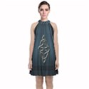 The Celtic Knot Velvet Halter Neckline Dress  View1