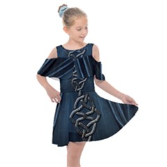 The Celtic Knot Kids  Shoulder Cutout Chiffon Dress by FantasyWorld7