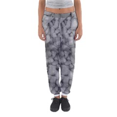 Soft Gray Stone Pattern Texture Design Women s Jogger Sweatpants by dflcprintsclothing