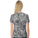 Soft Gray Stone Pattern Texture Design V-Neck Sport Mesh Tee View2