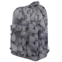 Soft Gray Stone Pattern Texture Design Classic Backpack