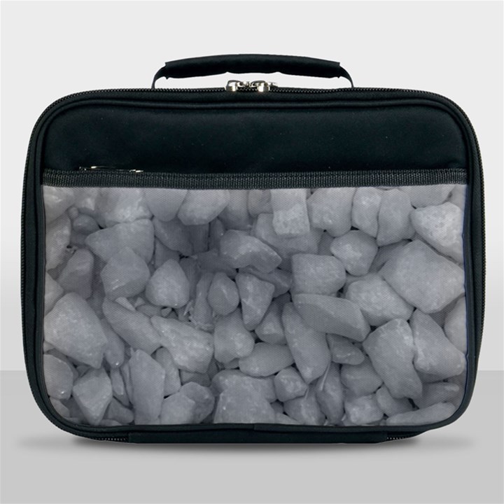 Soft Gray Stone Pattern Texture Design Lunch Bag