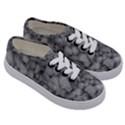 Soft Gray Stone Pattern Texture Design Kids  Classic Low Top Sneakers View3