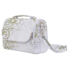 Flowers Background Leaf Leaves Satchel Shoulder Bag