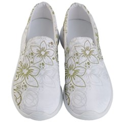 Flowers Background Leaf Leaves Men s Lightweight Slip Ons by Mariart