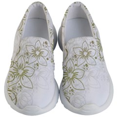 Flowers Background Leaf Leaves Kids  Lightweight Slip Ons by Mariart