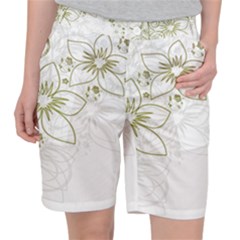 Flowers Background Leaf Leaves Pocket Shorts