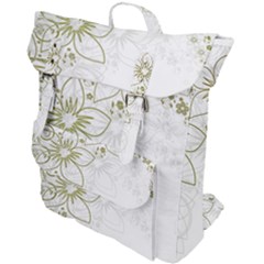 Flowers Background Leaf Leaves Buckle Up Backpack