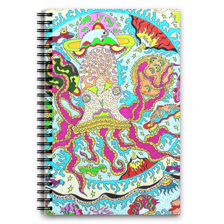 Supersonic Octopus 5.5  x 8.5  Notebook