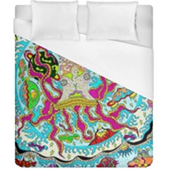 Supersonic Octopus Duvet Cover (california King Size) by chellerayartisans