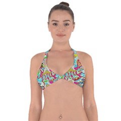 Supersonic Octopus Halter Neck Bikini Top by chellerayartisans