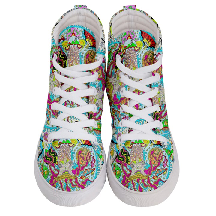 Supersonic Octopus Women s Hi-Top Skate Sneakers