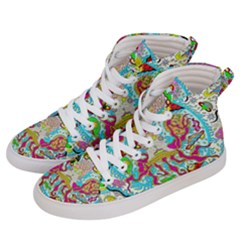 Supersonic Octopus Women s Hi-top Skate Sneakers by chellerayartisans