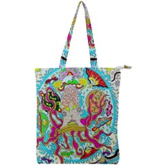 Supersonic Octopus Double Zip Up Tote Bag