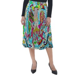 Supersonic Octopus Classic Velour Midi Skirt 