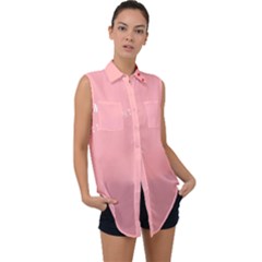 Designed By Revolution Child  l O V E   Edition Sleeveless Chiffon Button Shirt