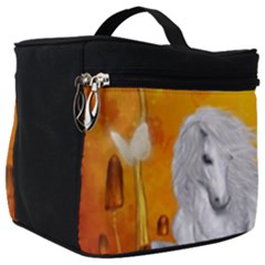 Wonderful Unicorn With Fairy Make Up Travel Bag (big) by FantasyWorld7