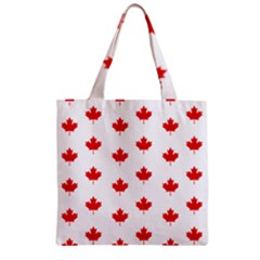 Maple Leaf Canada Emblem Country Zipper Grocery Tote Bag by Mariart