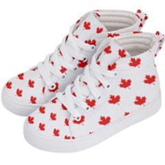 Maple Leaf Canada Emblem Country Kids  Hi-top Skate Sneakers by Mariart