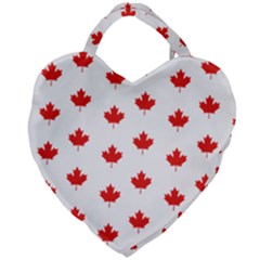 Maple Leaf Canada Emblem Country Giant Heart Shaped Tote