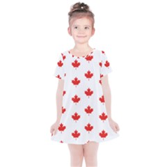 Maple Leaf Canada Emblem Country Kids  Simple Cotton Dress