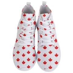 Maple Leaf Canada Emblem Country Men s Lightweight High Top Sneakers by Mariart