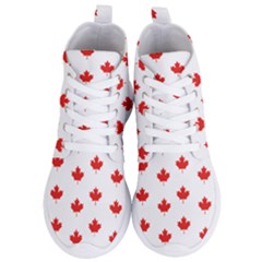 Maple Leaf Canada Emblem Country Women s Lightweight High Top Sneakers by Mariart