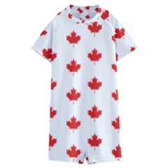 Maple Leaf Canada Emblem Country Kids  Boyleg Half Suit Swimwear by Mariart