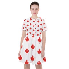 Maple Leaf Canada Emblem Country Sailor Dress