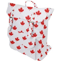 Maple Leaf Canada Emblem Country Buckle Up Backpack