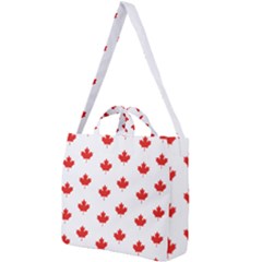 Maple Leaf Canada Emblem Country Square Shoulder Tote Bag by Mariart