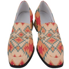 Tribal Signs 2       Women s Chunky Heel Loafers