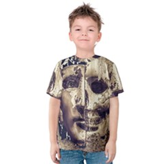 Creepy Photo Collage Artwork Kids  Cotton Tee