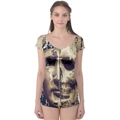 Creepy Photo Collage Artwork Boyleg Leotard  by dflcprintsclothing