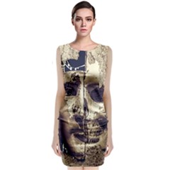 Creepy Photo Collage Artwork Classic Sleeveless Midi Dress by dflcprintsclothing